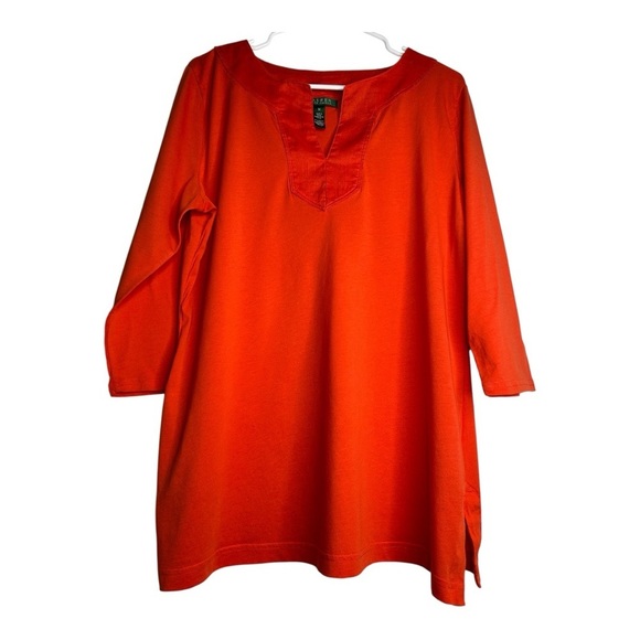 Ralph Lauren Tops - Ralph Lauren Vibrant Orange Tunic Top Renaissance Festival Bohemian Breathable